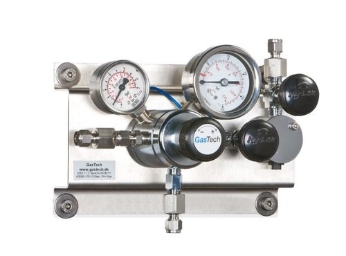 Entspannungsstation, GasTech DRS 2-1, Sauerstoff, 0-7,0 bar, Edelstahl