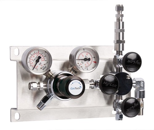 Entspannungsstation, GasTech DRS 1-1, Inertgase, 0-1,5 bar, mit Framgasspülung Edelstahl